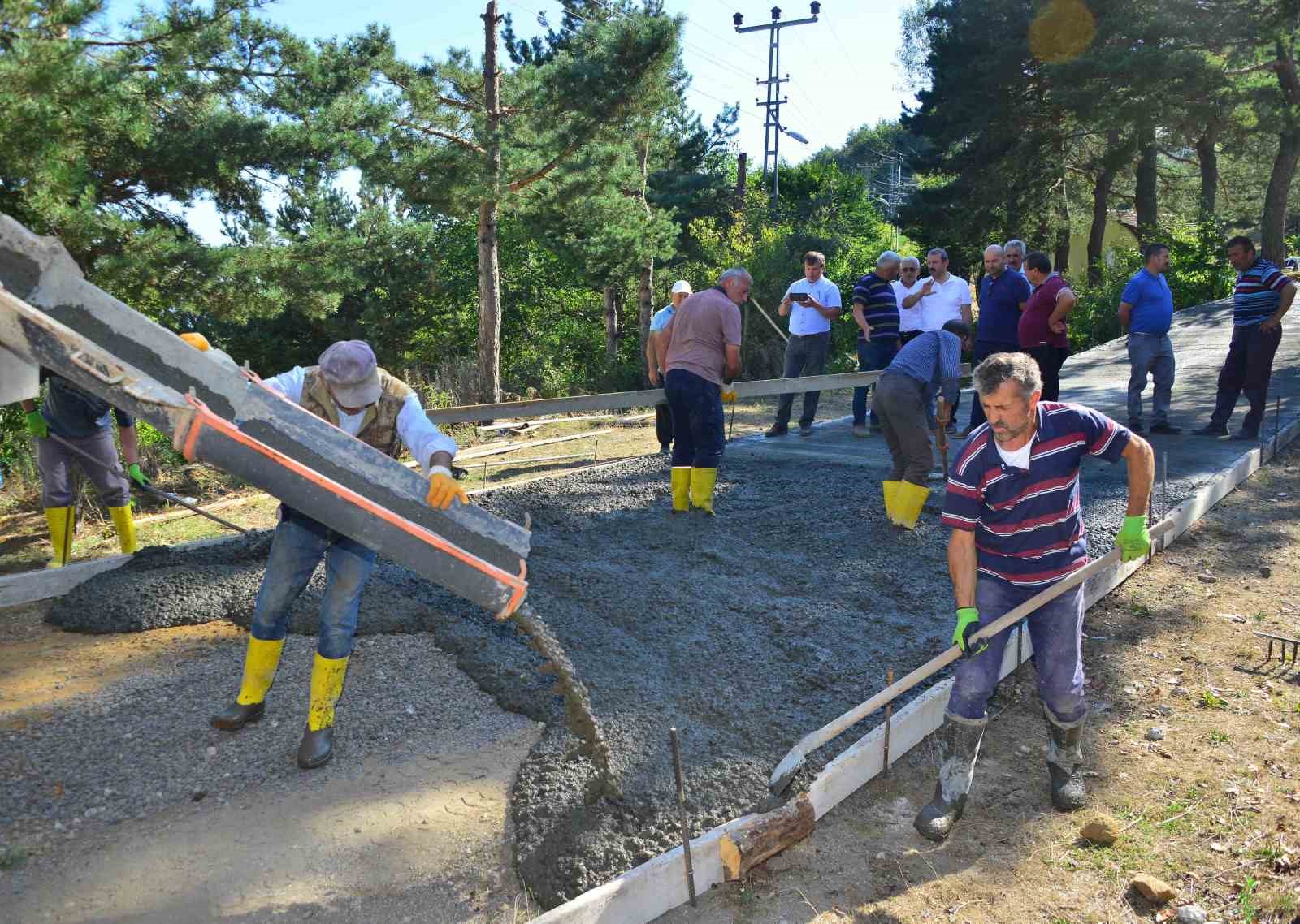 ORDU'NUN AKKUŞ İLÇESİNDE YOL SORUNUNA NEŞTER VURACAK BETON SANTRALİ FAALİYETE GEÇTİ