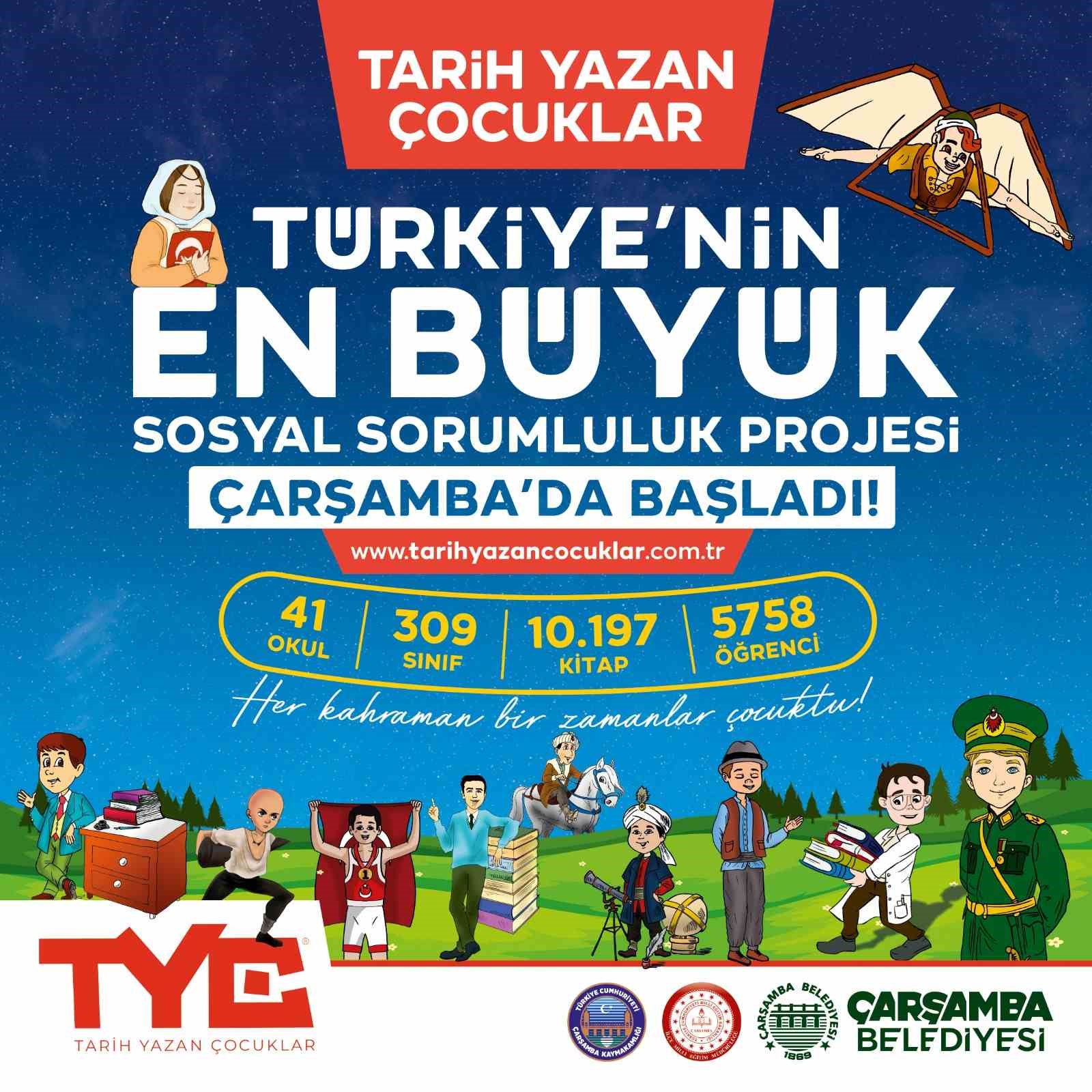 TÜRKİYE’NİN EN BÜYÜK SOSYAL SORUMLULUK PROJESİ SAMSUN ÇARŞAMBA’DA BAŞLADI