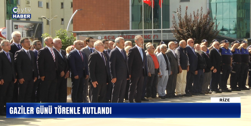 19 EYLÜL 1921 YILINDA TÜRKİYE BÜYÜK MİLLET MECLİSİ'NİN KARARI İLE GAZİ MUSTAFA KEMAL'E "MAREŞAL VE GAZİ" UNVANININ VERİLDİĞİ GÜNÜN YIL DÖNÜMÜ RİZE’DE DÜZENLENEN TÖRENLE KUTLANDI