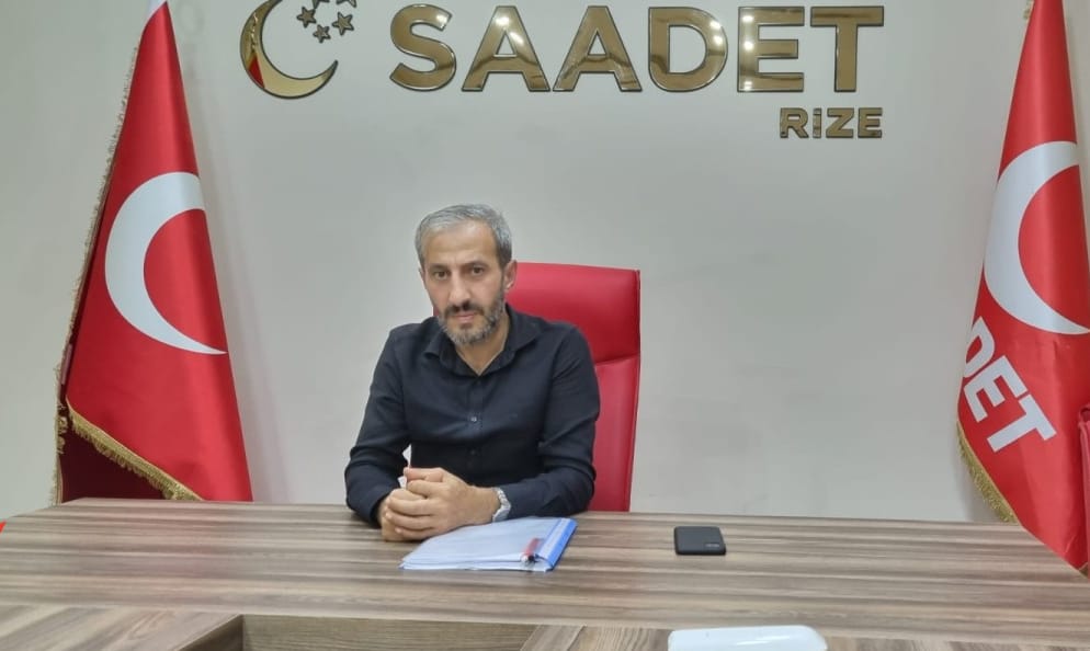 SAADET PARTİSİ RİZE MERKEZ İLÇE BAŞKANI MUSTAFA KALENDER, ÖĞRENCİ ŞENLİKLERİNİN VE GASTRORİZE’DEKİ EĞLENCELERİN FİLİSTİN'DEKİ DİRENİŞ SEBEBİ İLE ERTELENMESİ GEREKTİĞİNİ SÖYLEDİ