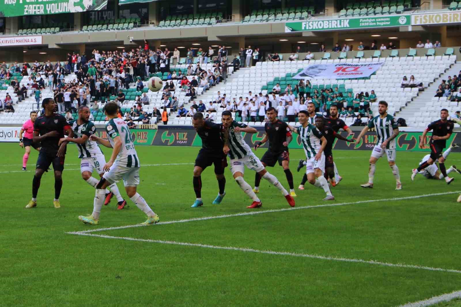 TRENDYOL 1. LİG: GİRESUNSPOR: 0 - BOLUSPOR: 1