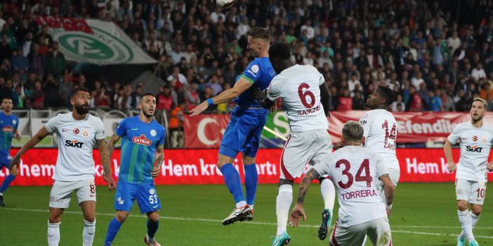 Ç.RİZESPOR HAKEM'E TAKILDI. KENDİ EVİNDE GALATASAYAR'I AĞIRLAYAN RİZESPOR 1 - 0 MAĞLUP OLDU