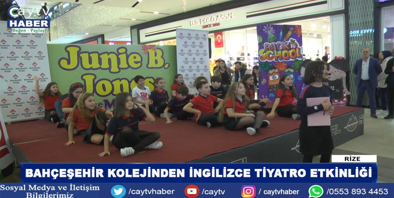 RİZE BAHÇEŞEHİR KOLEJİNDEN İNGİLİZCEYİ DAHA DA YAYGINLAŞTIRMAK AMACIYLA BİRBİRİNDEN FARKLI ETKİNLİKLER DÜZENLİYOR. BAHÇEŞEHİR KOLEJİ RİZE KAMPÜSÜ DE BU ANLAMDA ÖNEMLİ BİR TİYATRO ETKİNLİĞİ YAPTI