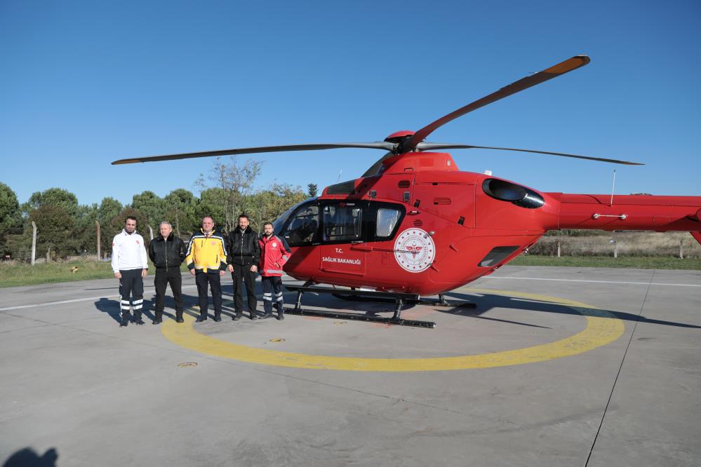 SAMSUN MERKEZLİ OLARAK BÖLGEYE HİZMET VEREN AMBULANS HELİKOPTER SON 4 YILLIK SÜREDE 846 HASTAYA YAŞAM ELİNİ UZATTI