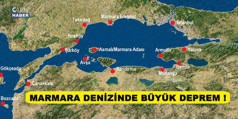 MARMARA BÖLGESİ'NDE DEPREM. MERKEZ ÜSSÜ MARMARA DENİZİ GEMLİK KÖRFEZİ OLAN 5,1 BÜYÜKLÜĞÜNDE DEPREM MEYDANA GELDİ