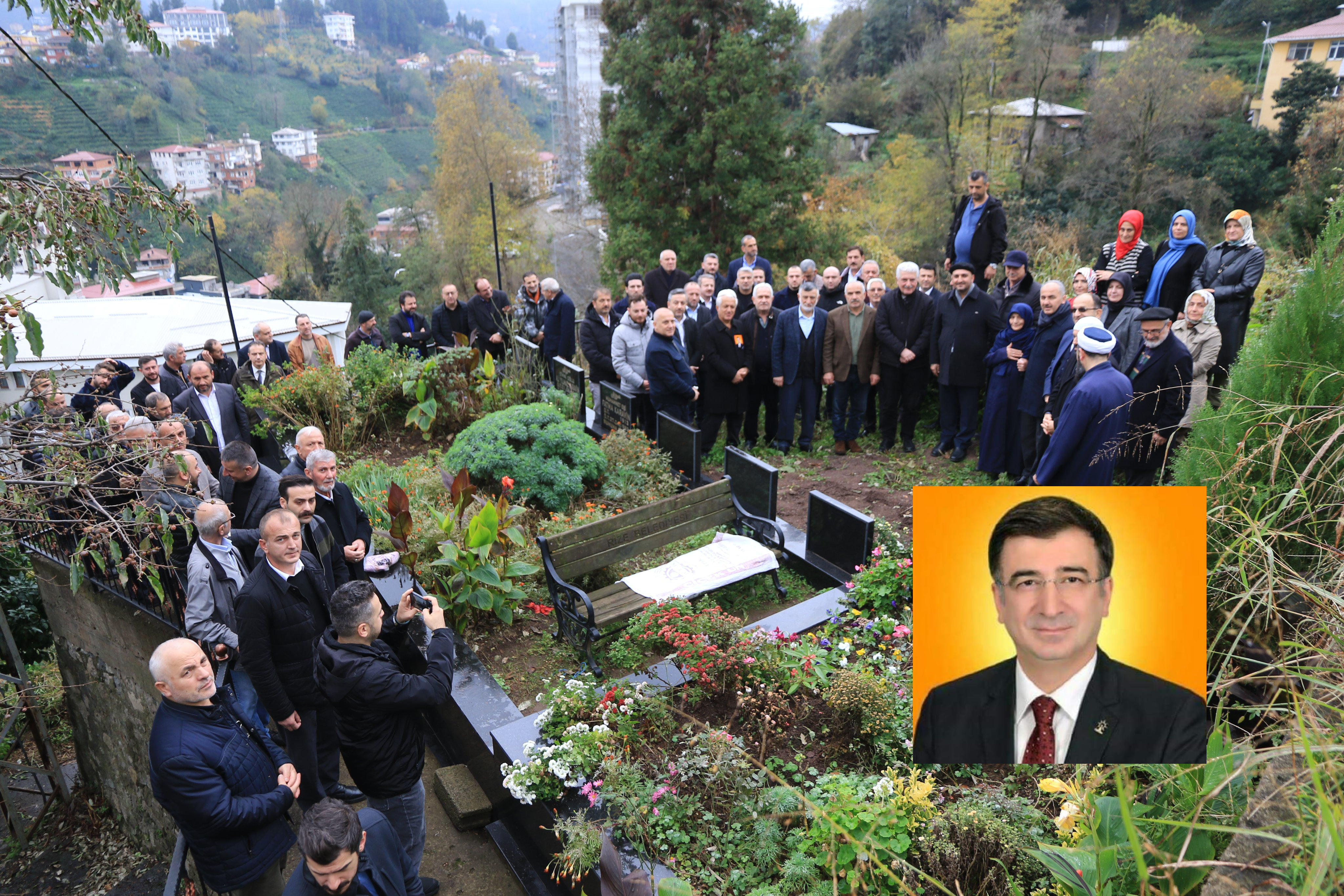 RİZE BELEDİYESİ ESKİ BAŞKAN YARDIMCILARINDAN VE AK PARTİ ESKİ İL BAŞKAN YARDIMCISI OSMAN KARAVİN VEFATININ 7. YILINDA KABRİ BAŞINDA ANILDI