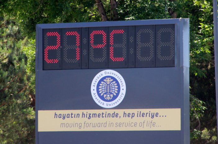 Erzurum’da Kavurucu Sıcaklar Etkili Oluyor