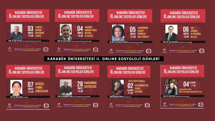Kbü’de Online Sosyoloji Seminerleri Yoğun Katılımla Gerçekleştirildi