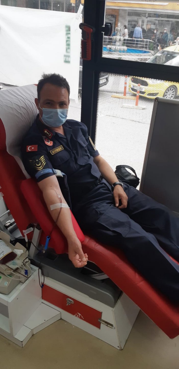 Jandarma Kan Bağışına Destek Verdi