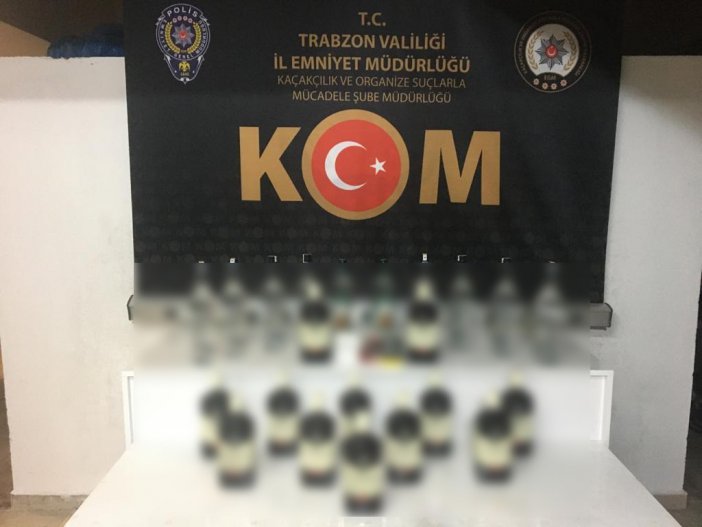 Polisten Trabzon, Rize Ve Giresun’da Eş Zamanlı Sahte Alkol Operasyonu