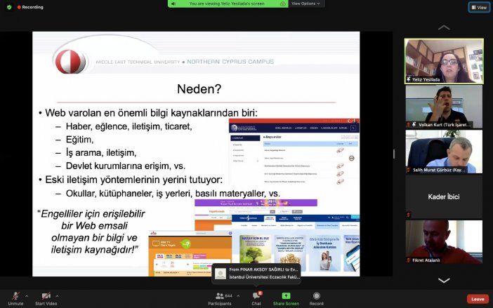 Web Erişilebilirlik Eğitimi Tamamlandı