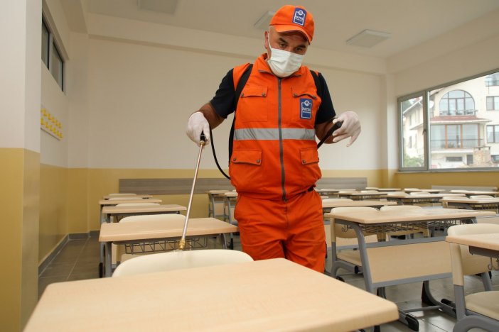 Fatsa’da Yks Öncesi Okullar Dezenfekte Edildi