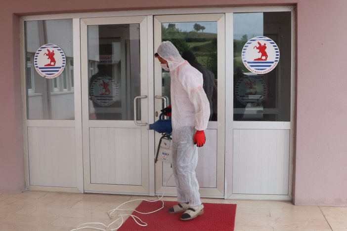 Havza’da Okullara Yks Dezenfeksiyonu