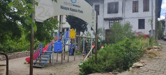 Safranbolu’da Parklardaki Oyun Grupları Yenileniyor