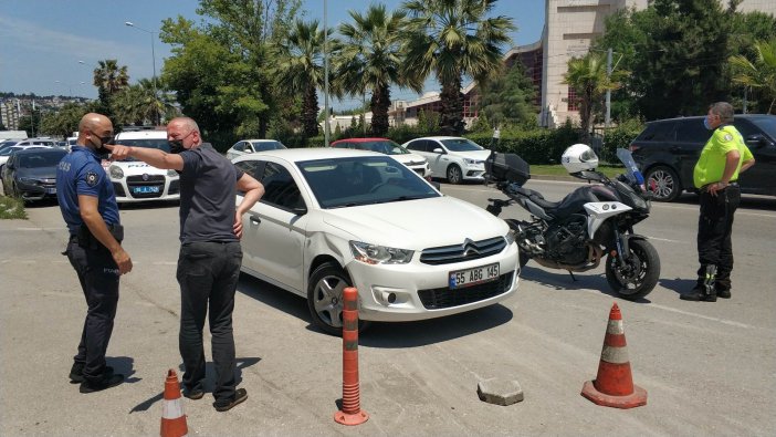 Samsun’da Motosiklet İle Otomobil Çarpıştı: 1 Yaralı