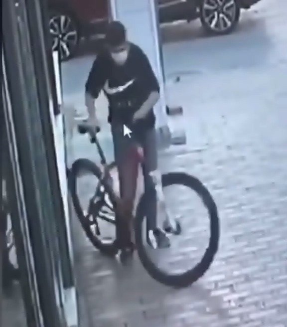Bisiklet Hırsızı Kamerada