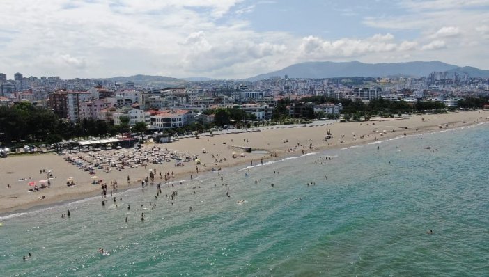 Samsun’un Mavi Bayraklı Plajları Doldu