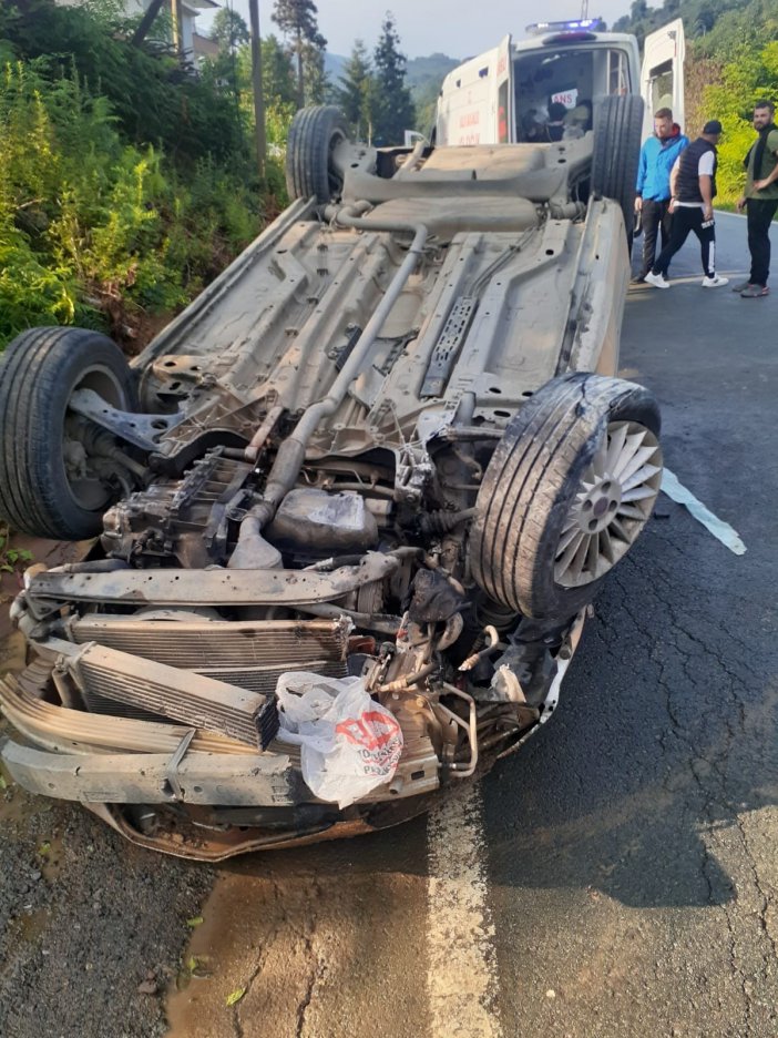 Rize’de Trafik Kazası Kaza: 5 Yaralı