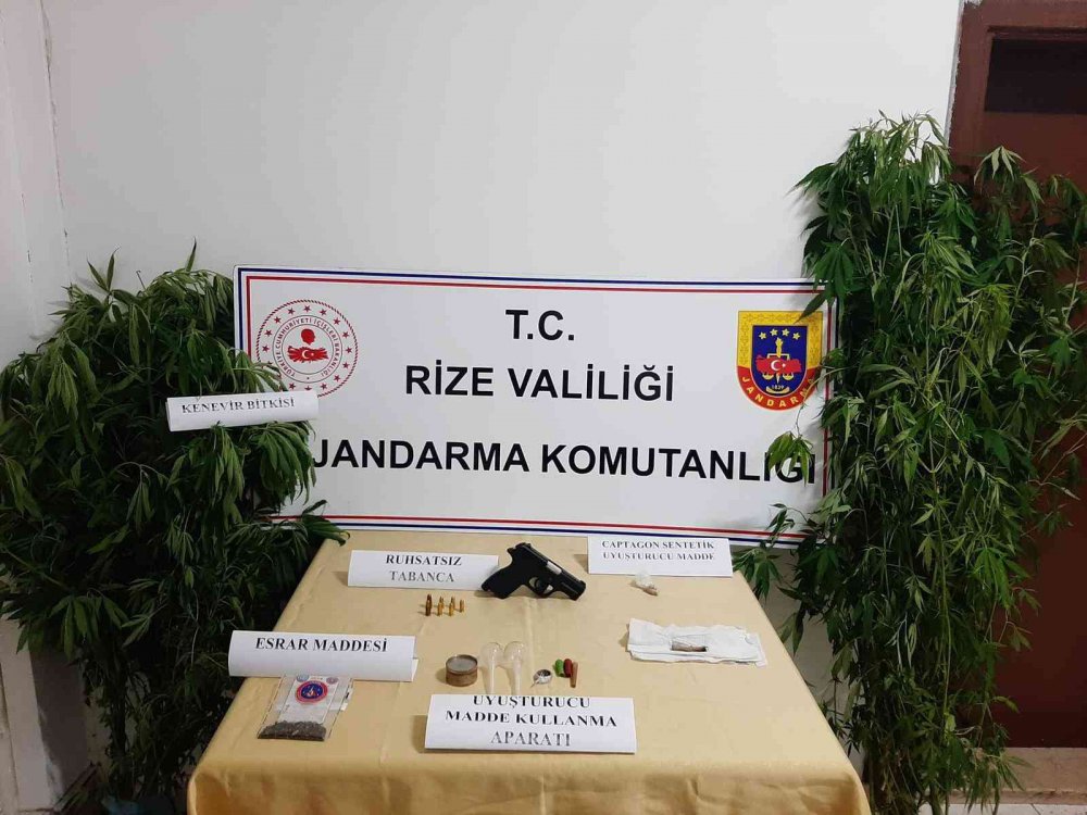 Rize'de Jandarmadan Uyuşturucu Operasyonu: 1 Gözaltı