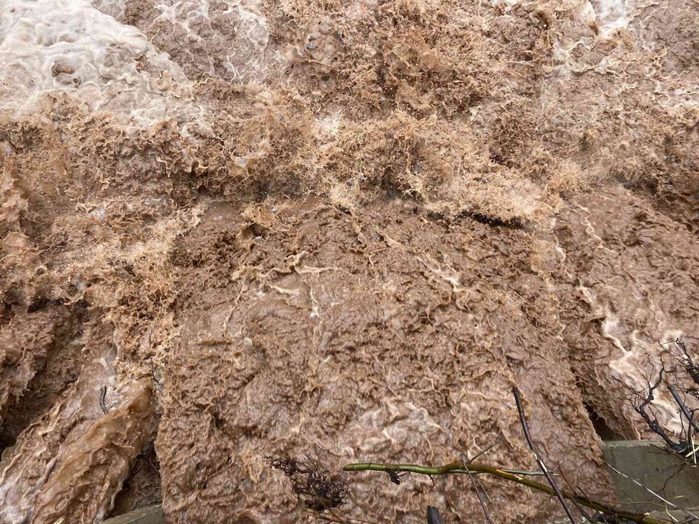 BARTIN'DA SAĞANAK SONRASI TAŞKINLAR OLUŞTU, DENİZİN RENGİ DEĞİŞTİ