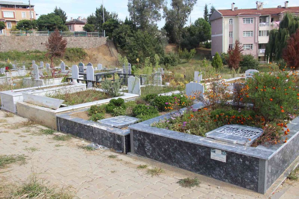 KOCAELİ'DE BULUNAN 17 AĞUSTOS MEZARLIĞI'NDA BAZI MEZAR TAŞLARI KIRILDI VE MERMERLER TAHRİP EDİLDİ