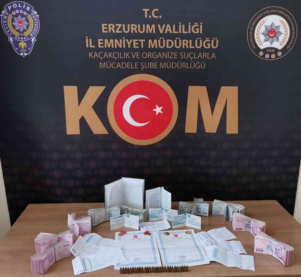 EMNİYET GENEL MÜDÜRLÜĞÜ KAÇAKÇILIK VE ORGANİZE SUÇLARLA MÜCADELE (KOM) BAŞKANLIĞI KOORDİNESİNDE 50 İLDE BAŞLATILAN "GİRDAP" OPERASYONU ÇERÇEVESİNDE ERZURUM'DA 7 KİŞİ GÖZALTINA ALINDI