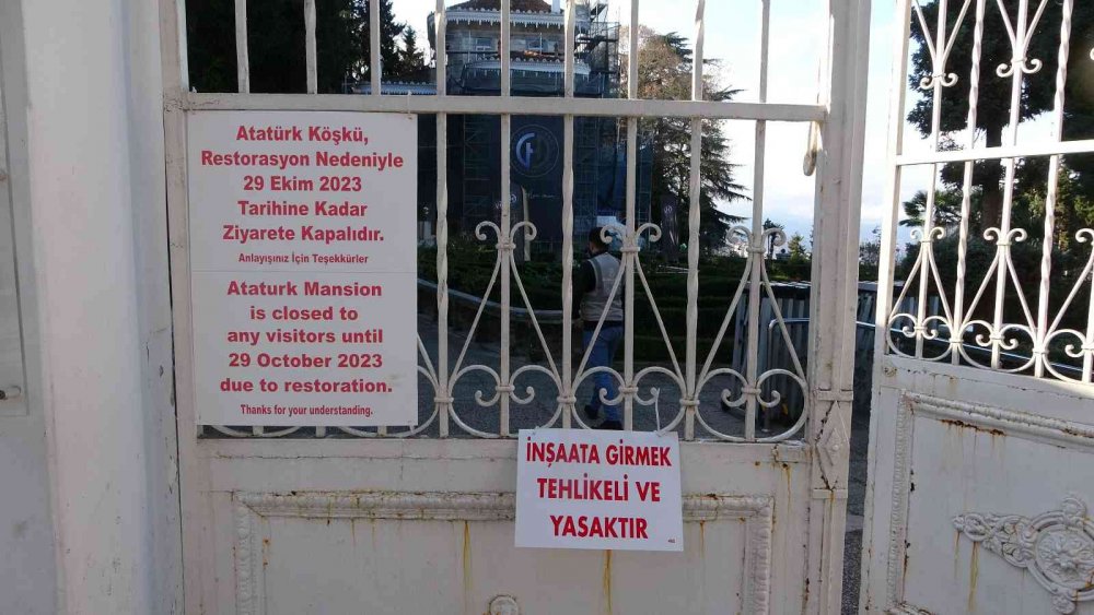 MUSTAFA KEMAL ATATÜRK'ÜN KONAKLADIĞI VE VASİYETİNİ YAZDIĞI YER OLARAK BİLİNEN TRABZON'DAKİ ATATÜRK KÖŞKÜ BU YILIN EYLÜL AYINDA TARİHİNİN EN KAPSAMLI RESTORASYONUNA ALINDI