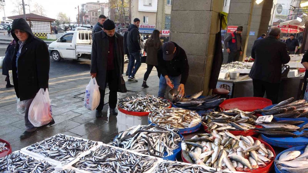 KARADENİZ'DE BUGÜNLERDE HAMSİ AVINDAKİ AZALMA TEZGÂHLARA OLUMSUZ YANSIRKEN, TRABZON'DA HAMSİNİN KİLOSU İLK KEZ 70 TL'Yİ GÖRDÜ