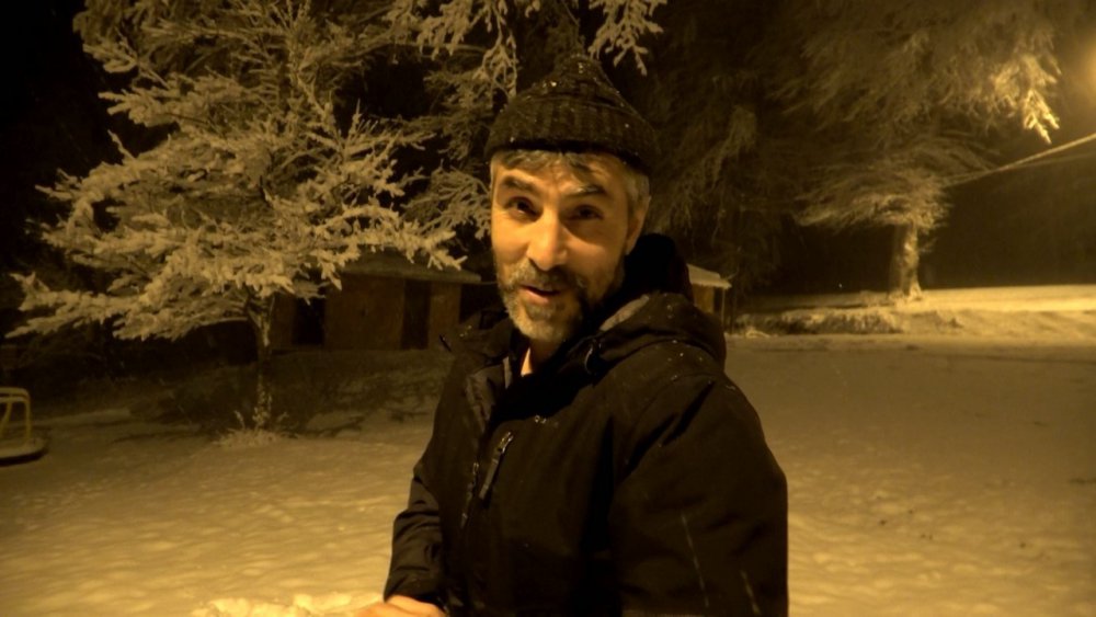 SAMSUN'UN 19 MAYIS İLESİNDE YOĞUN KAR YAĞIŞI NEBİYAN DAĞI'NI BEYAZA BÜRÜDÜ