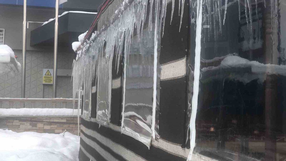 MEVSİM NORMALLERİNE DÖNEN ERZURUM'DA AKŞAM BAŞLAYAN KAR YAĞIŞI, SABAHA KADAR ETKİSİNİ SÜRDÜRDÜ