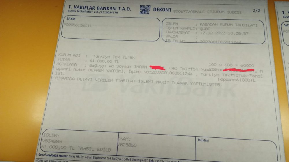 ERZURUM'UN AŞKALE İLÇESİNDE YAŞAYAN İMRAN TEYZE , HEM UMRE HEM DE ZOR GÜNLER İÇİN BİRİKTİRDİĞİ BİLEZİĞİNİ SATARAK BANKA HESABI ÜZERİNDEN DEPREMZEDELERE GÖNDERMESİ DUYGULANDIRDI