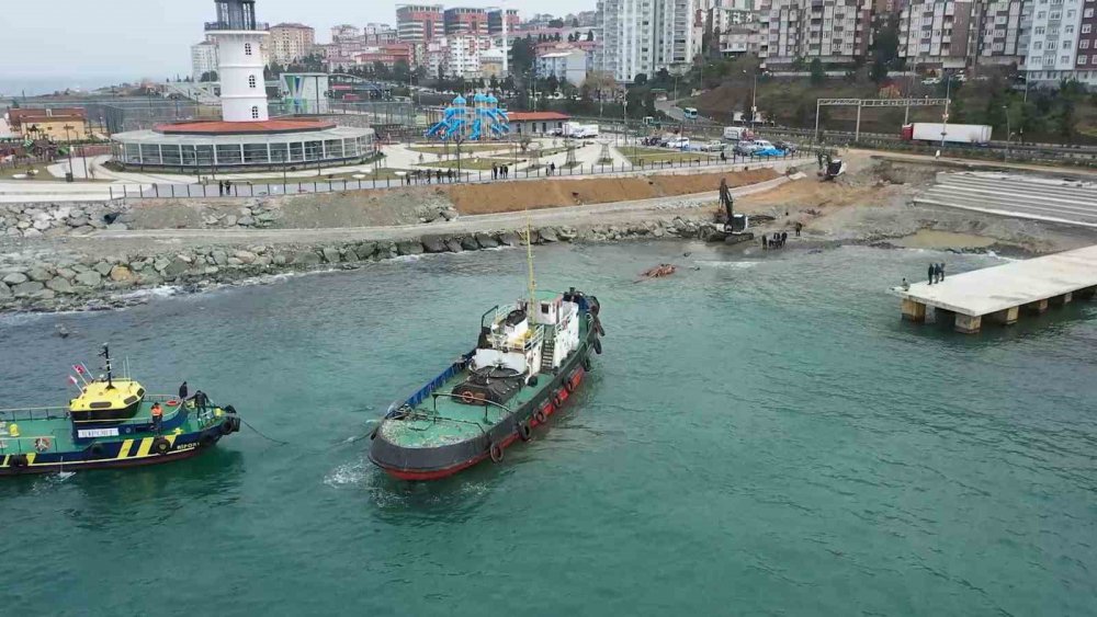 DENİZLERİN 62 YILLIK EMEKTARI "SERVİBURNU" İSİMLİ RÖMORK RİZE'DE HAZIRLANAN DENİZ MÜZESİ'NDE SERGİLENECEK