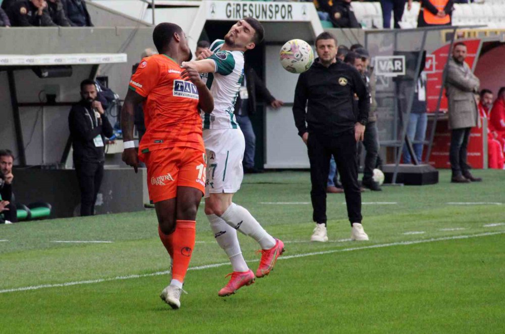SPOR TOTO SÜPER LİG'İN 27. HAFTASINDA GİRESUNSPOR SAHASINDA KARŞILAŞTIĞI ALANYASPOR'LA 2 - 2 BERABERE KALDI