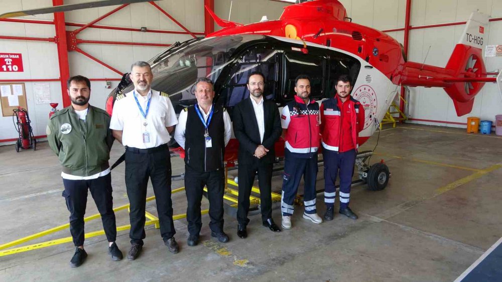 TÜRKİYE'DE EN ÇOK HAVA AMBULANSI KULLANILAN BÖLGELERDEN BİRİ OLAN DOĞU KARADENİZ BÖLGESİNDE HAVA 61 HELİKOPTER AMBULANSI BÖLGENİN ZORLU COĞRAFİ ŞARTLARINA RAĞMEN HİZMET VERİYOR