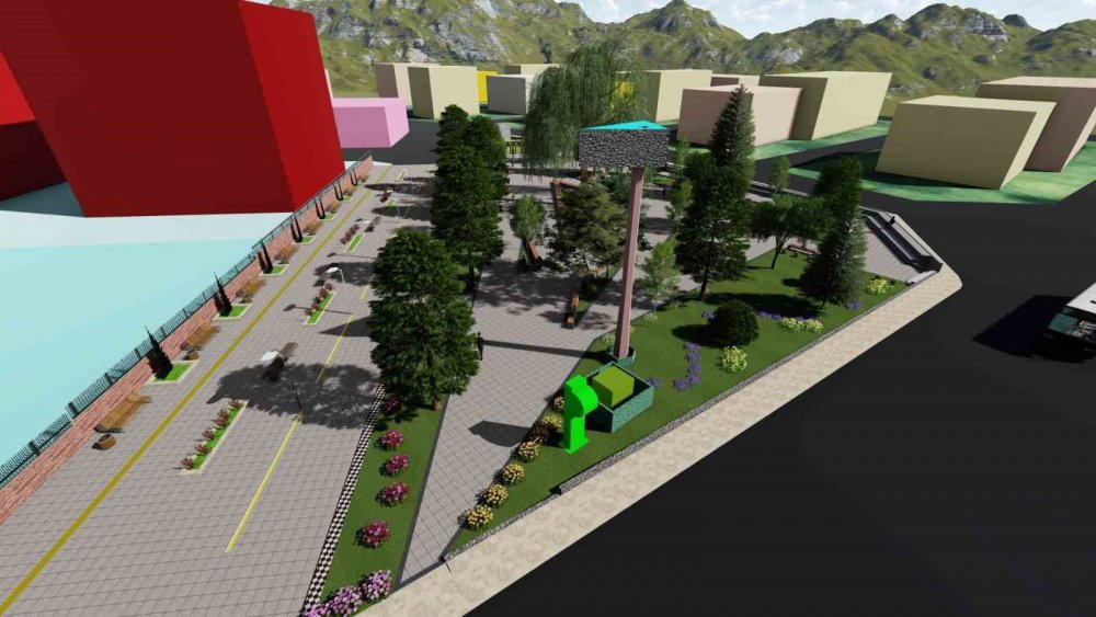 PALANDÖKEN BELEDİYESİ, KAYAKYOLU GİRİŞİNDE BULUNAN 12 MART PARKINI, KENT MEYDANINA DÖNÜŞTÜRÜYOR