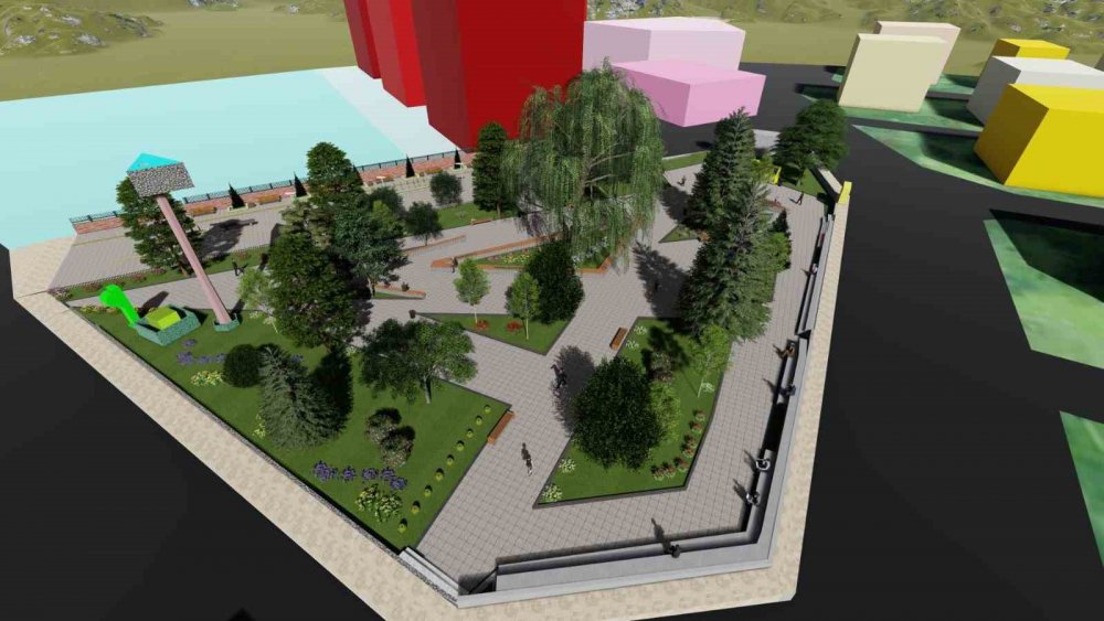 PALANDÖKEN BELEDİYESİ, KAYAKYOLU GİRİŞİNDE BULUNAN 12 MART PARKINI, KENT MEYDANINA DÖNÜŞTÜRÜYOR