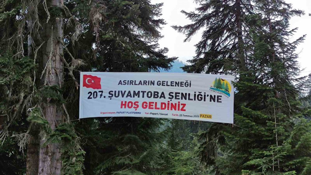 ARTVİN'İN ŞAVŞAT İLÇESİNDE YOK OLMAYA YÜZ TUTMUŞ YAYLACILIĞI KÜLTÜRÜ YAŞATMAK İÇİN YÜZERCE İNSAN BİN 800 RAKIMLI PAPART YAYLASI'NA AKIN ETTİ
