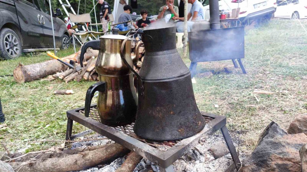 ARTVİN'İN ŞAVŞAT İLÇESİNDE YOK OLMAYA YÜZ TUTMUŞ YAYLACILIĞI KÜLTÜRÜ YAŞATMAK İÇİN YÜZERCE İNSAN BİN 800 RAKIMLI PAPART YAYLASI'NA AKIN ETTİ