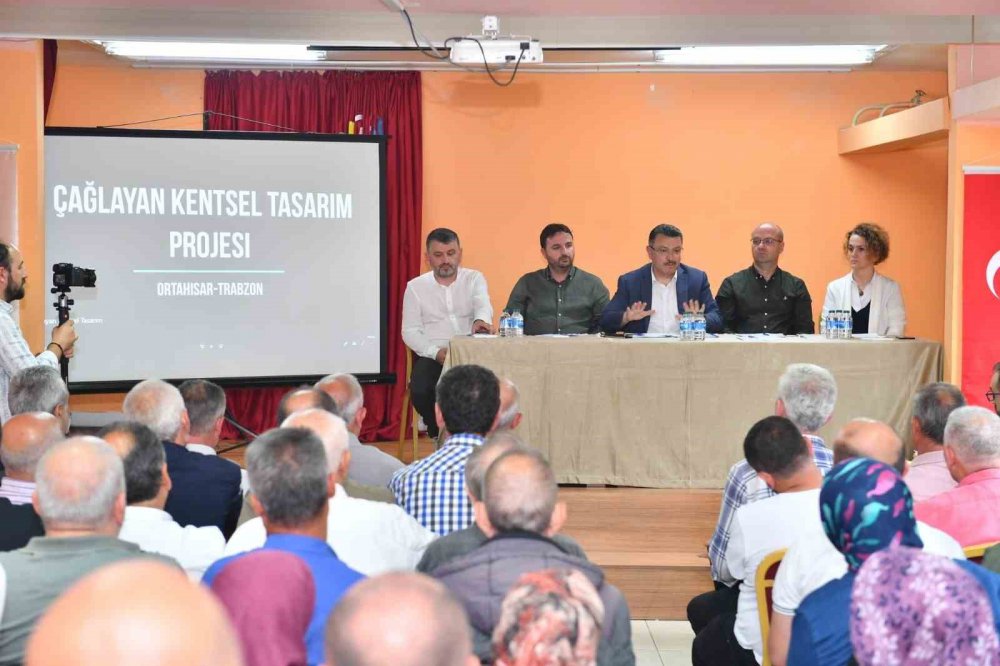 ORTAHİSAR BELEDİYESİ ŞİRKETİ ORKENT TARAFINDAN YÜRÜTÜLEN ÇAĞLAYAN MAHALLESİ KENTSEL TASARIM PROJESİ MAHALLE SAKİNLERİNE TANITILDI