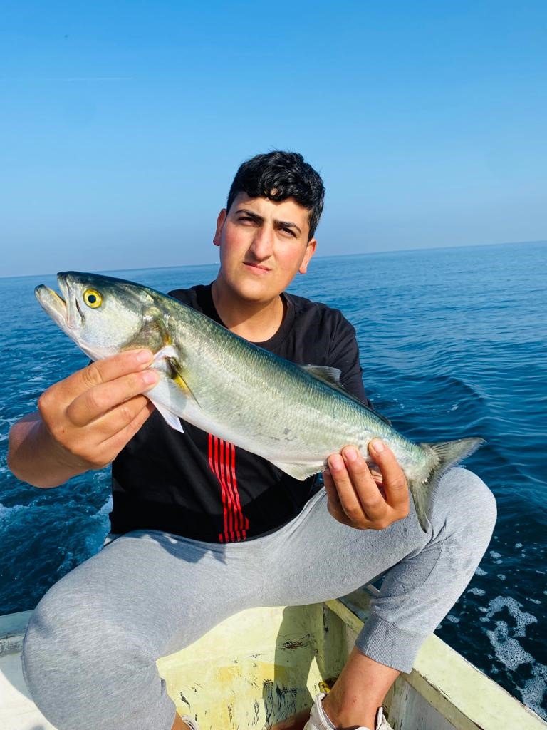 ORDU'NUN FATSA İLÇESİNDE AMATÖR BALIKÇI FATİH KOÇ'UN OLTASINA 1 KİLO 100 GRAMLIK KOFANA BALIĞI TAKILDI