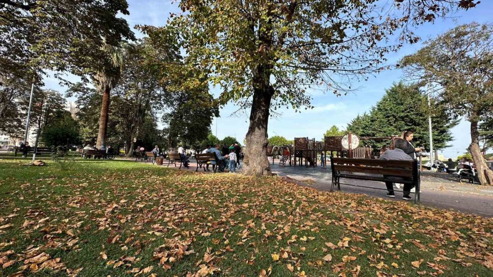 KARADENİZ'DE KASIM AYINDA HAVA SICAKLIKLARI MEVSİM NORMALLERİNİN ÜSTÜNDE SEYREDİYOR .TERMOMETRELERİN 28 DERECEYİ GÖSTERDİĞİ SAMSUN'DA PASTIRMA YAZI YAŞANIYOR