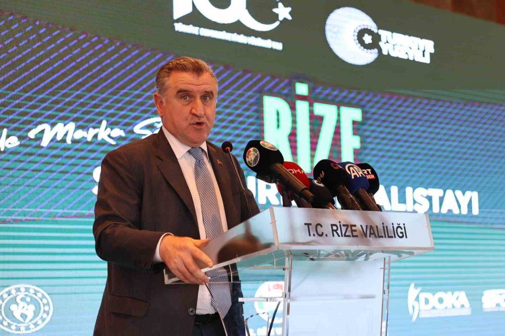 RİZE SPOR TURİZMİ ÇALIŞTAYI'NA KATILAN GENÇLİK VE SPOR BAKANI OSMAN AŞKIN BAK "BUGÜN, ULUSLARARASI SPOR ORGANİZASYONLARINDA TALEP EDEN DEĞİL TALEP EDİLEN BİR ÜLKE HALİNE GELDİĞİMİZİ RAHATLIKLA SÖYLEYEBİLİRİM" DEDİ