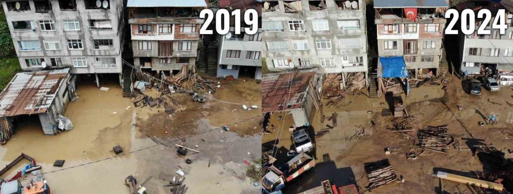 Artvin Borçka’da 4 Yıl Sonra Yine Aynı Sel Manzarası Yaşandı