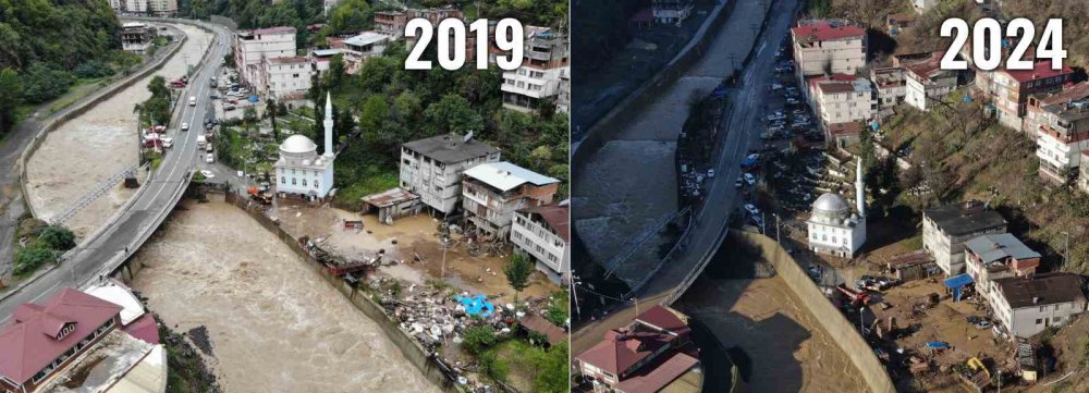 Artvin Borçka’da 4 Yıl Sonra Yine Aynı Sel Manzarası Yaşandı