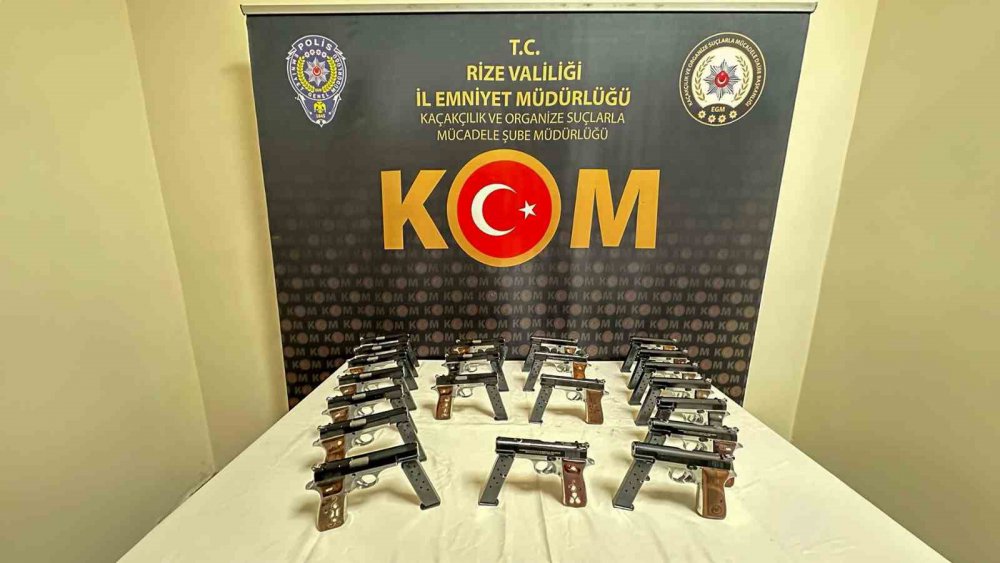 Rize’de Silah Kaçakçılığı Operasyonunda 3 kişi tutuklandı