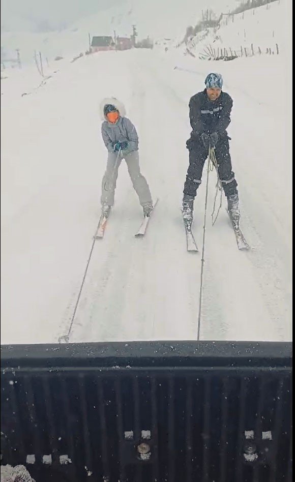 Eğribel’e Tünel Yapıldı, Eski Yol Kayak Pistine Dönüştü