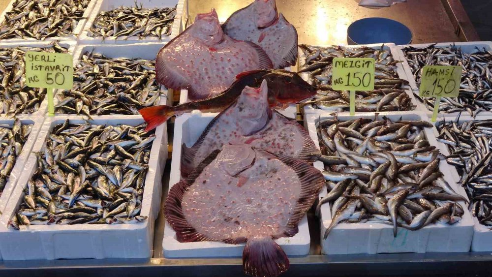 Ramazanda Tezgâhlar Farklı Balık Çeşitleriyle Şenlendi