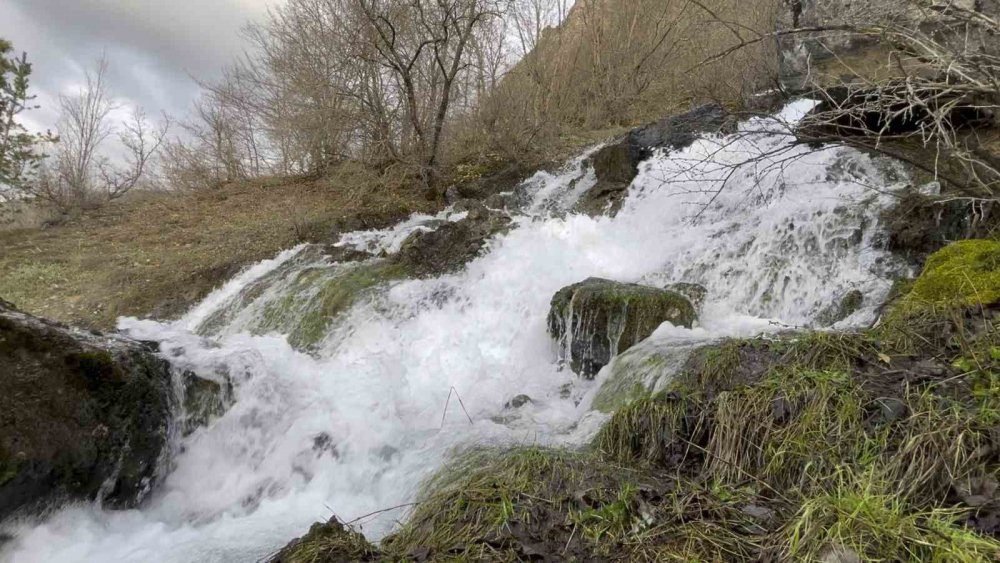 Gümüşhane'de Baharda Çıkıp Yazın Kaybolan şelaler dikkat çekiyor