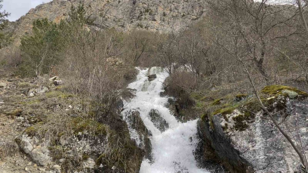 Gümüşhane'de Baharda Çıkıp Yazın Kaybolan şelaler dikkat çekiyor
