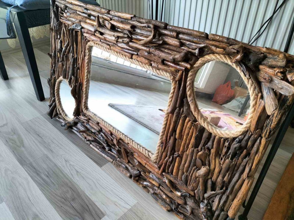 Ordu'da Denizden Topladıkları Ağaç Parçaları İle Dekoratif Eşyalar Üretiyor